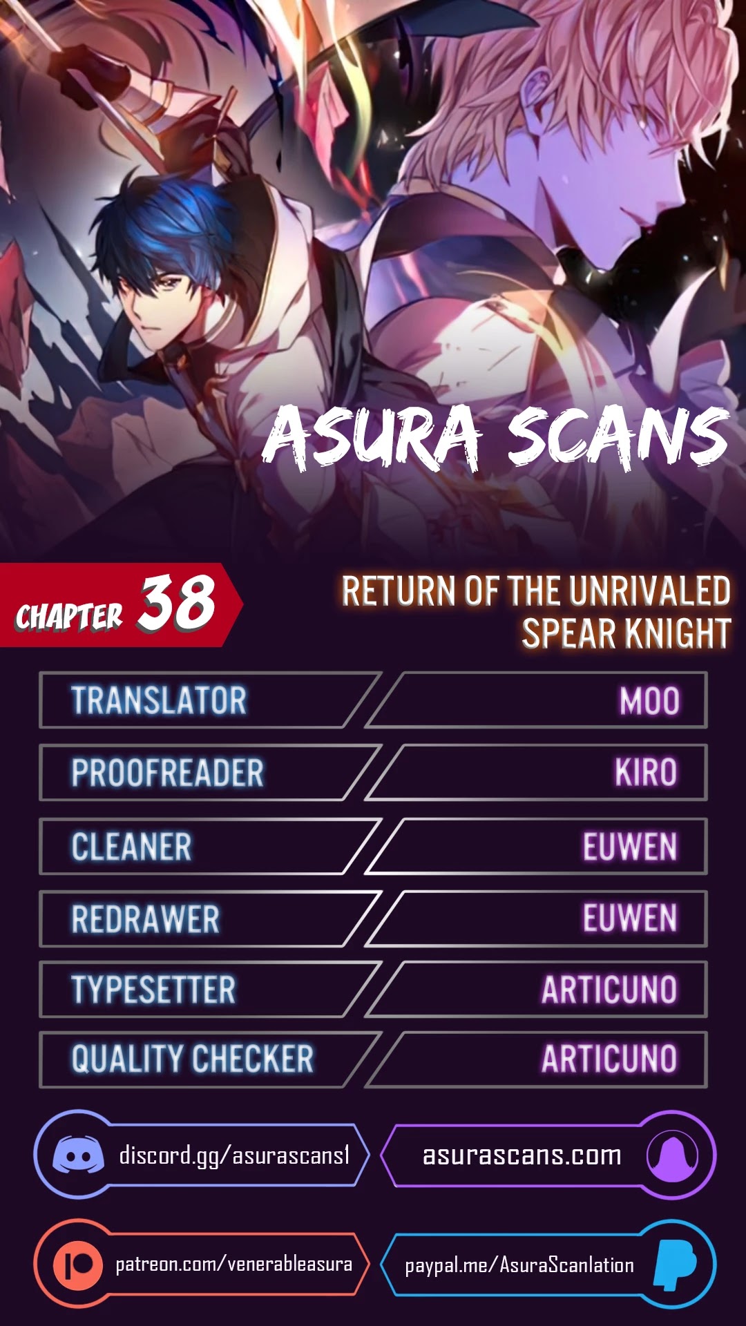 Return of the Legendary Spear Knight Chapter 38 page 1 - Chapter 38