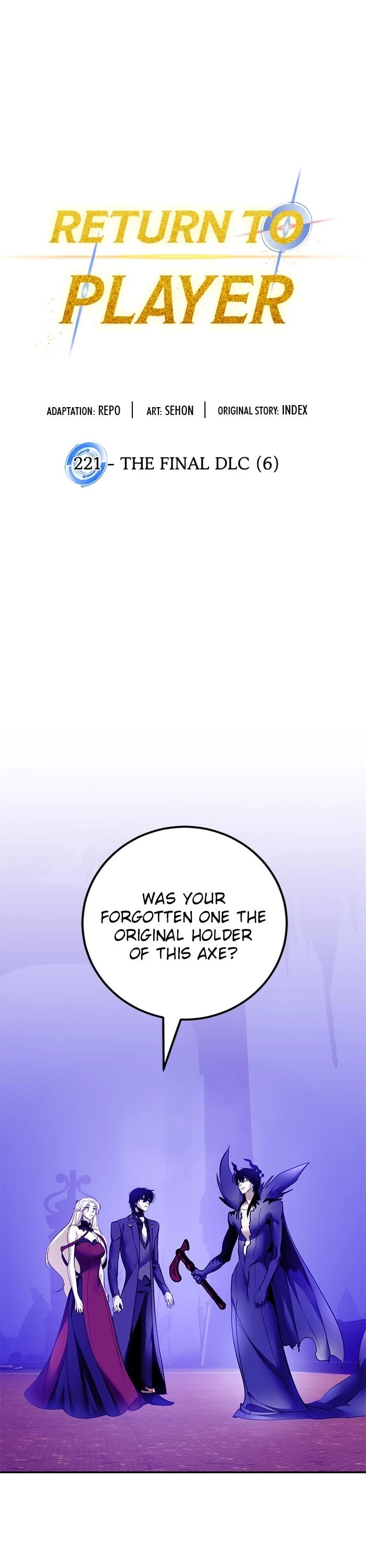 Return to Player Chapter 221 page 1 - Chapter 221: Ep. 221 - The Final DLC (6)