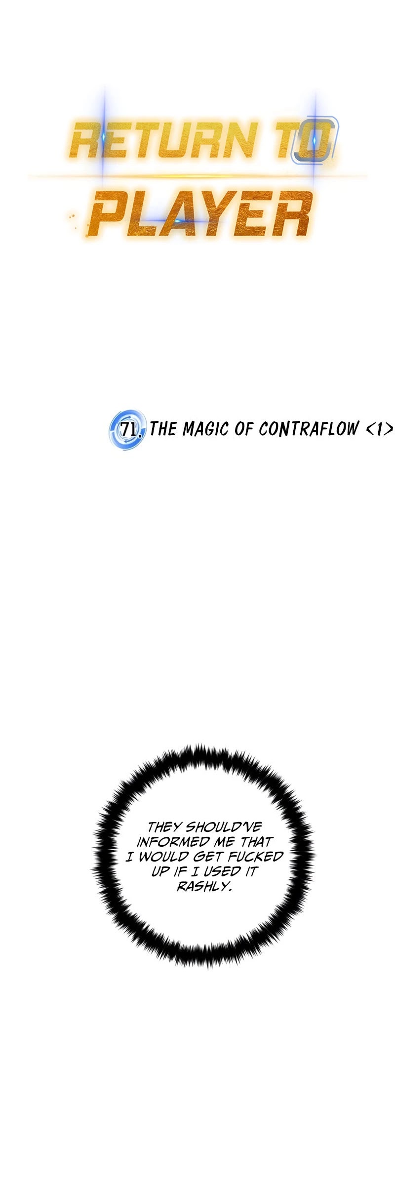 Return to Player Chapter 71 page 17 - Chapter 71: The magic of contraflow (1)