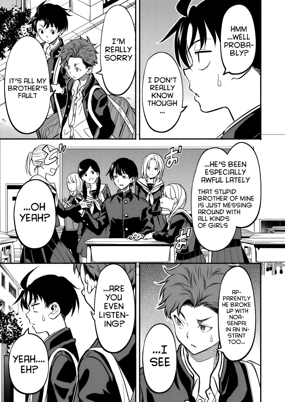 Returned from Another World, Earth Turned Out to Be Quite the Fantasy Too. Also, Losing Heroines, Stop Looking This Way Chapter 10 page 6 - Chapter 10: Sisters are great, aren't they?"
