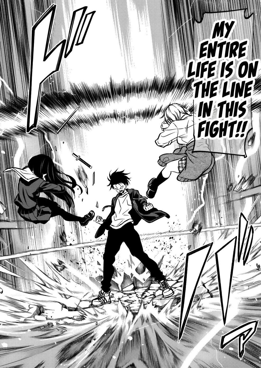 Returned from Another World, Earth Turned Out to Be Quite the Fantasy Too. Also, Losing Heroines, Stop Looking This Way Chapter 11 page 17 - Chapter 11: Two Against One, right?