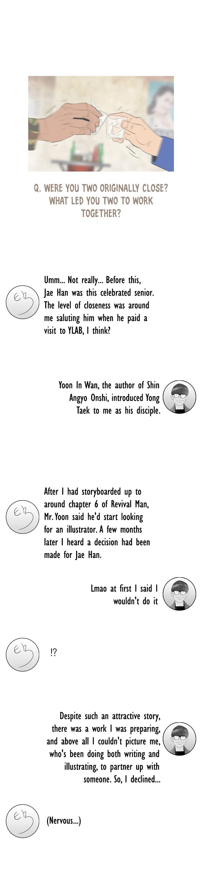 Revival Man Chapter 98.5 page 10 - Chapter 98.5: End of season 1: interview with the authors