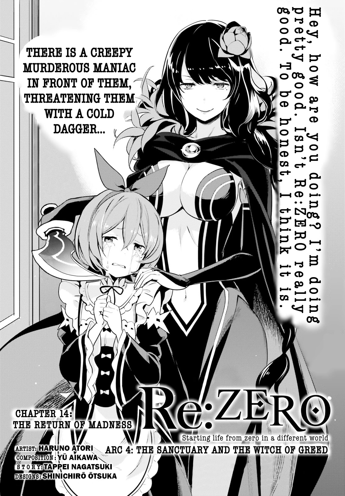 Re:Zero Kara Hajimeru Isekai Seikatsu Dai 4-shou - Seiiki to Gouyoku no Majo Chapter 14 page 1 - Chapter 14: The Return of Madness
