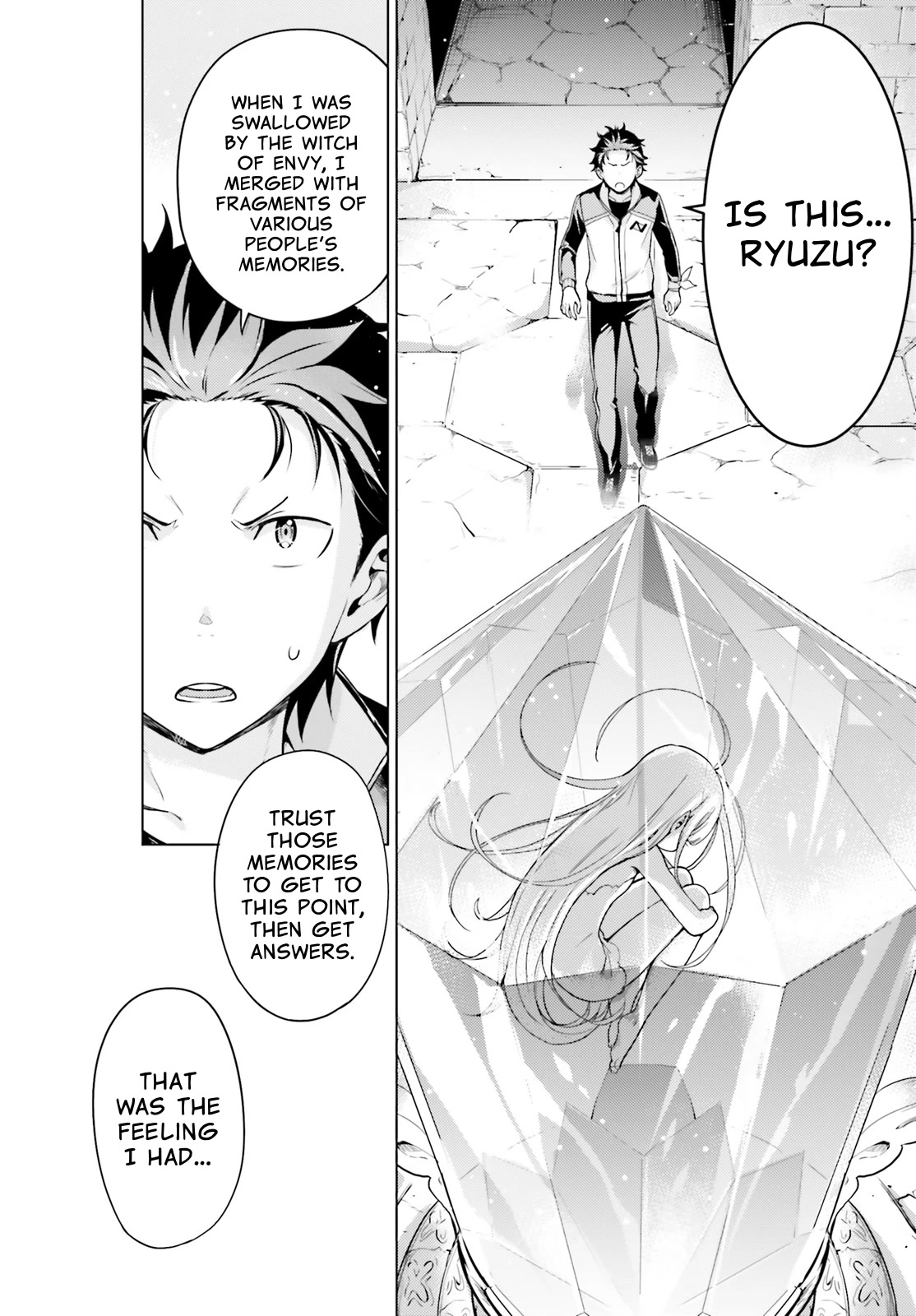 Re:Zero Kara Hajimeru Isekai Seikatsu Dai 4-shou - Seiiki to Gouyoku no Majo Chapter 26 page 2 - Chapter 26: The Girl in the Crystal