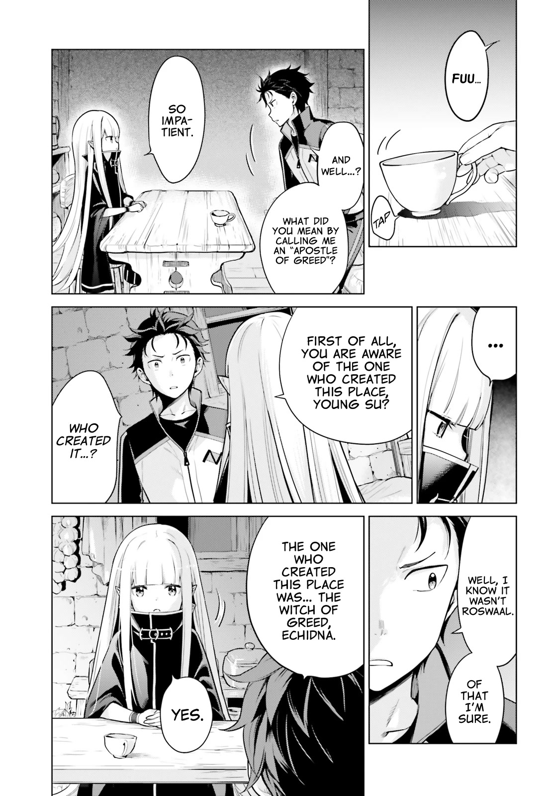 Re:Zero Kara Hajimeru Isekai Seikatsu Dai 4-shou - Seiiki to Gouyoku no Majo Chapter 26 page 7 - Chapter 26: The Girl in the Crystal