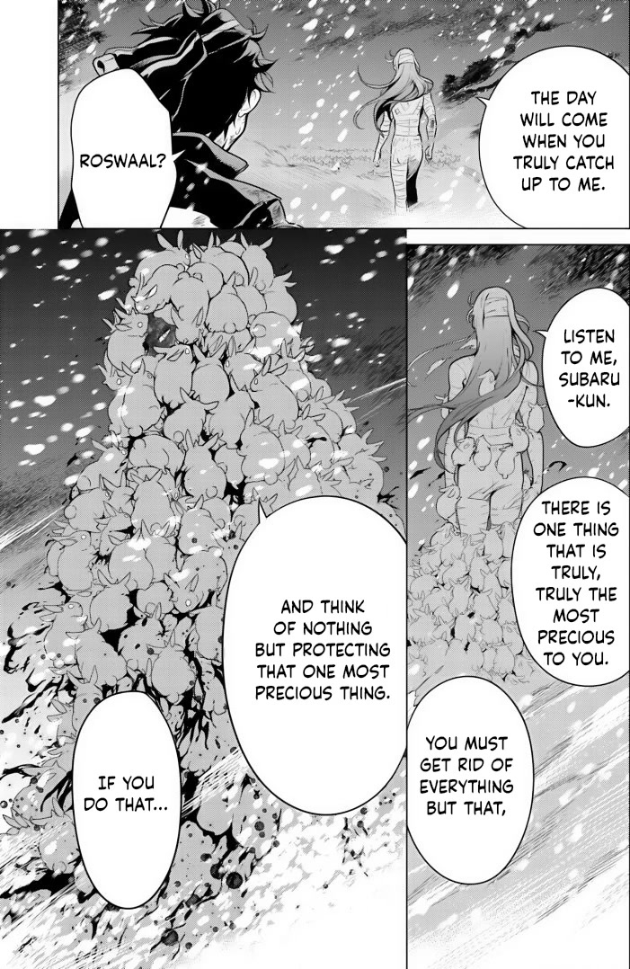 Re:Zero Kara Hajimeru Isekai Seikatsu Dai 4-shou - Seiiki to Gouyoku no Majo Chapter 32 page 33 - Chapter 32: Crimson Snowscape
