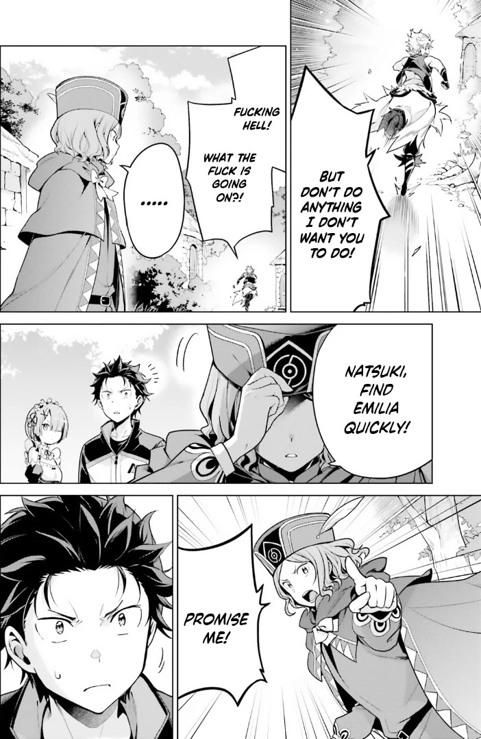 Re:Zero Kara Hajimeru Isekai Seikatsu Dai 4-shou - Seiiki to Gouyoku no Majo Chapter 43 page 22 - Chapter 43: Being Left Behind