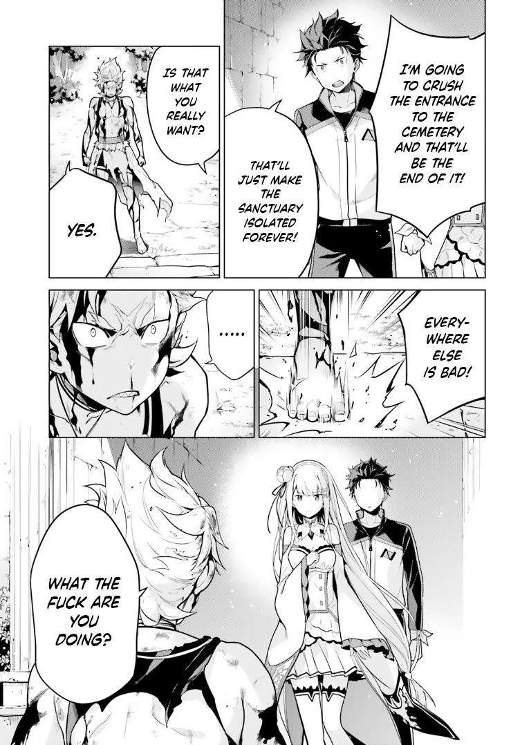 Re:Zero Kara Hajimeru Isekai Seikatsu Dai 4-shou - Seiiki to Gouyoku no Majo Chapter 48 page 3 - Chapter 48: Garfiel's Barrier