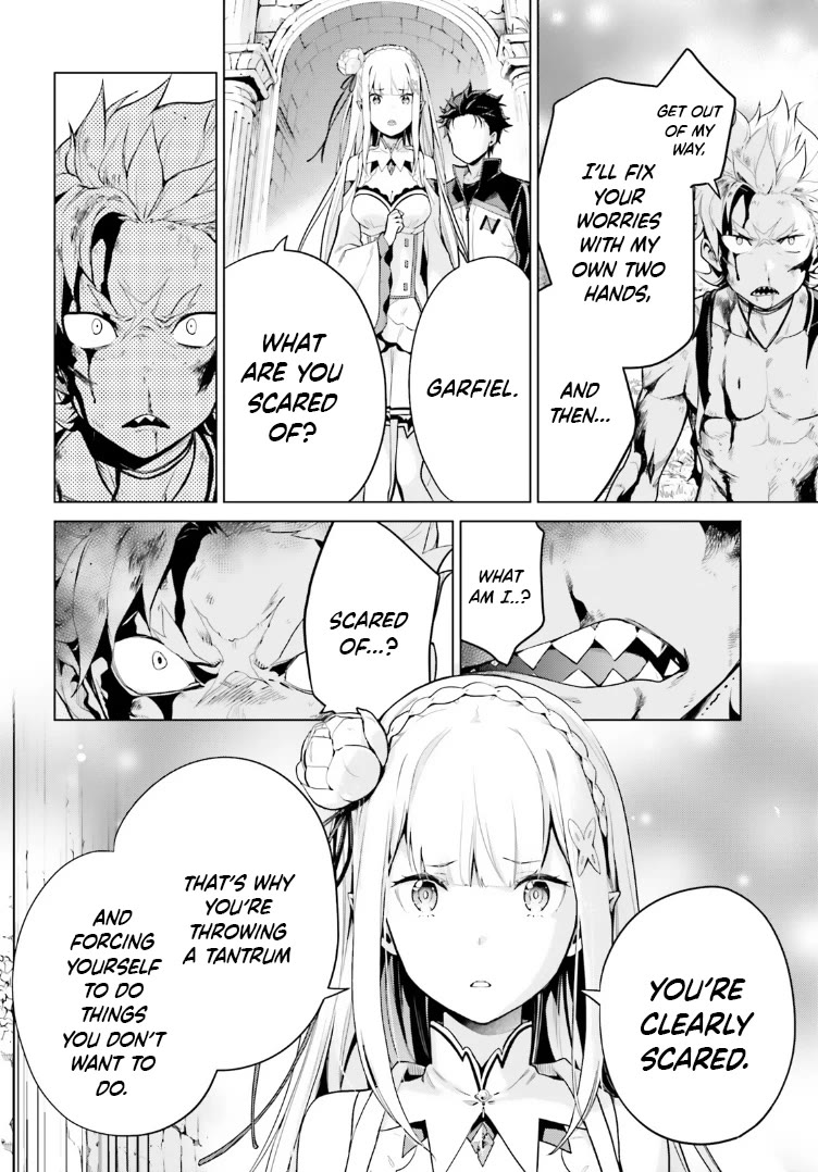 Re:Zero Kara Hajimeru Isekai Seikatsu Dai 4-shou - Seiiki to Gouyoku no Majo Chapter 48 page 4 - Chapter 48: Garfiel's Barrier