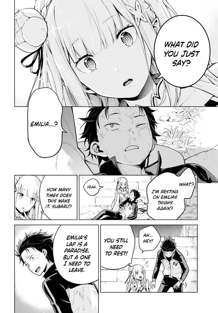 Re:Zero Kara Hajimeru Isekai Seikatsu Dai 4-shou - Seiiki to Gouyoku no Majo Chapter 49 page 2 - Chapter 49: With Grandmother, With Mother, With Sister; As Grandson, As Son, As Brother