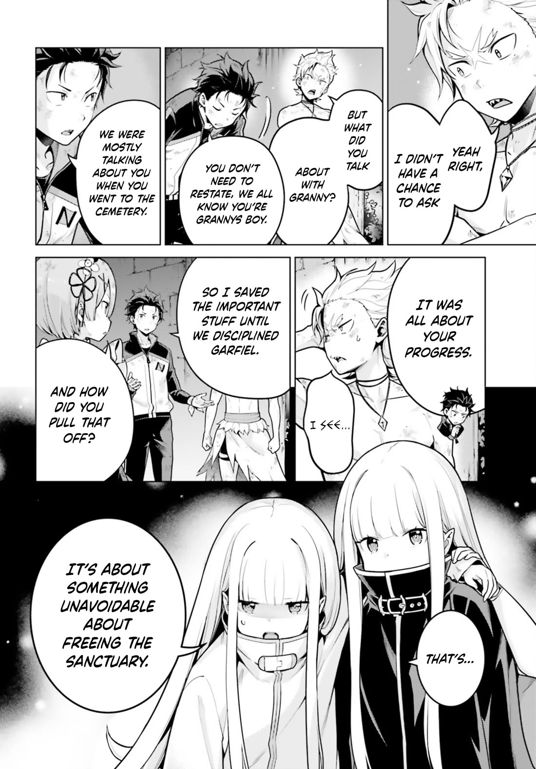 Re:Zero Kara Hajimeru Isekai Seikatsu Dai 4-shou - Seiiki to Gouyoku no Majo Chapter 53 page 4 - Chapter 53: The Beginning Of The Sanctuary, And The Beginning Of The Collapse