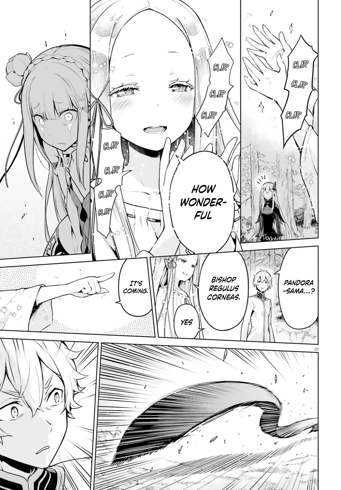 Re:Zero Kara Hajimeru Isekai Seikatsu Dai 4-shou - Seiiki to Gouyoku no Majo Chapter 58 page 22 - Chapter 58: Spitting Blood For The Sake Of Love