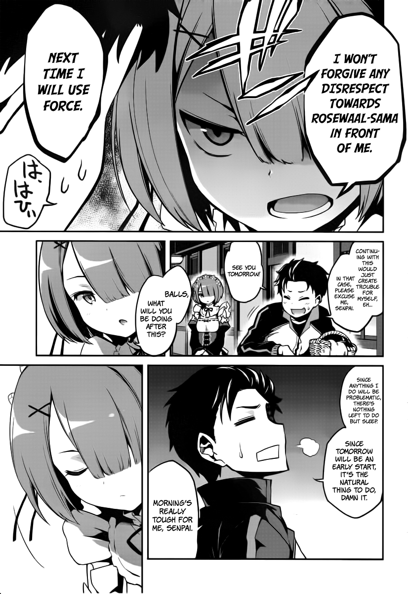 Re:Zero Kara Hajimeru Isekai Seikatsu - Dainishou - Yashiki no Shuukan Hen Chapter 6 page 13 - Chapter 6