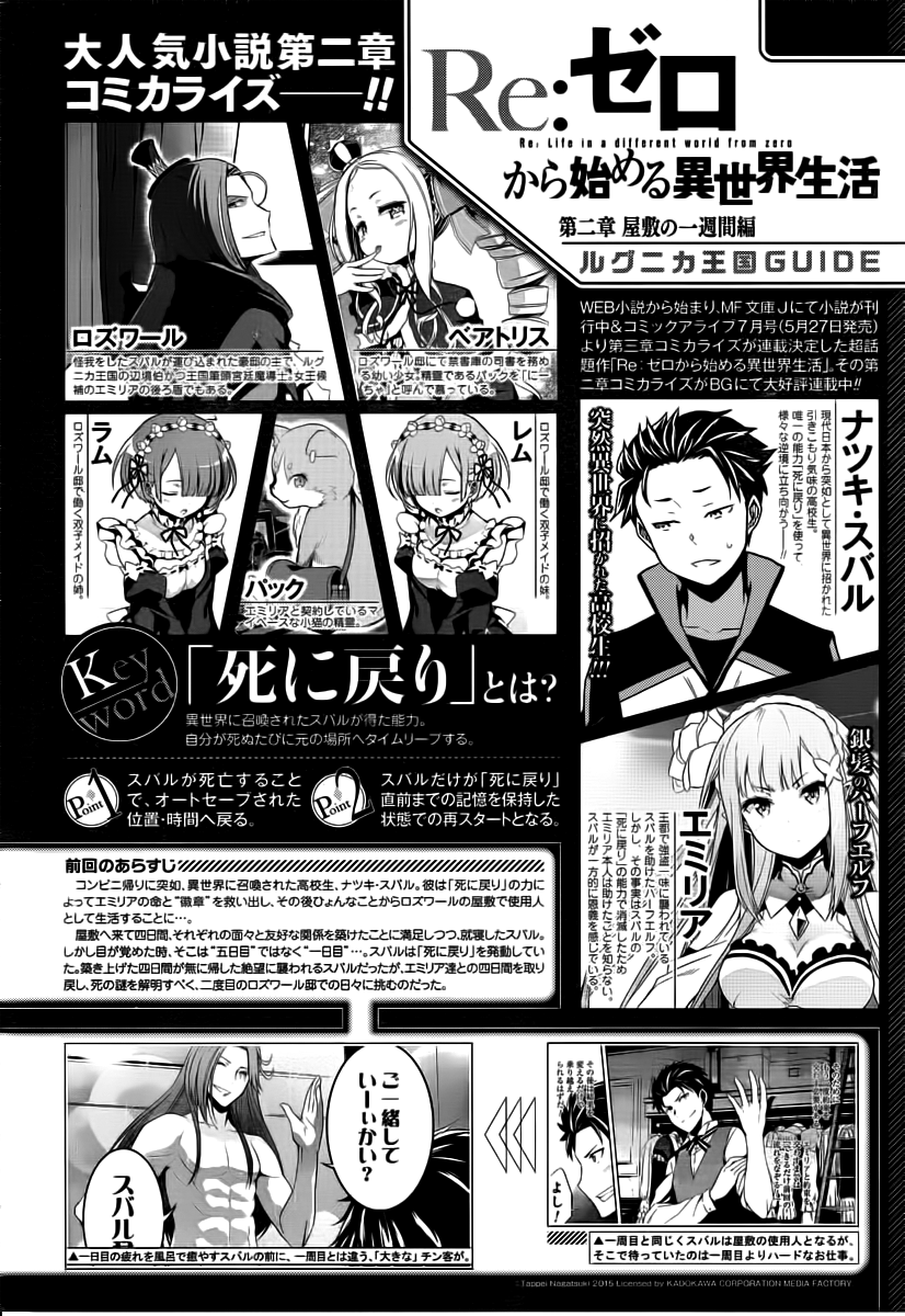 Re:Zero Kara Hajimeru Isekai Seikatsu - Dainishou - Yashiki no Shuukan Hen Chapter 6 page 2 - Chapter 6