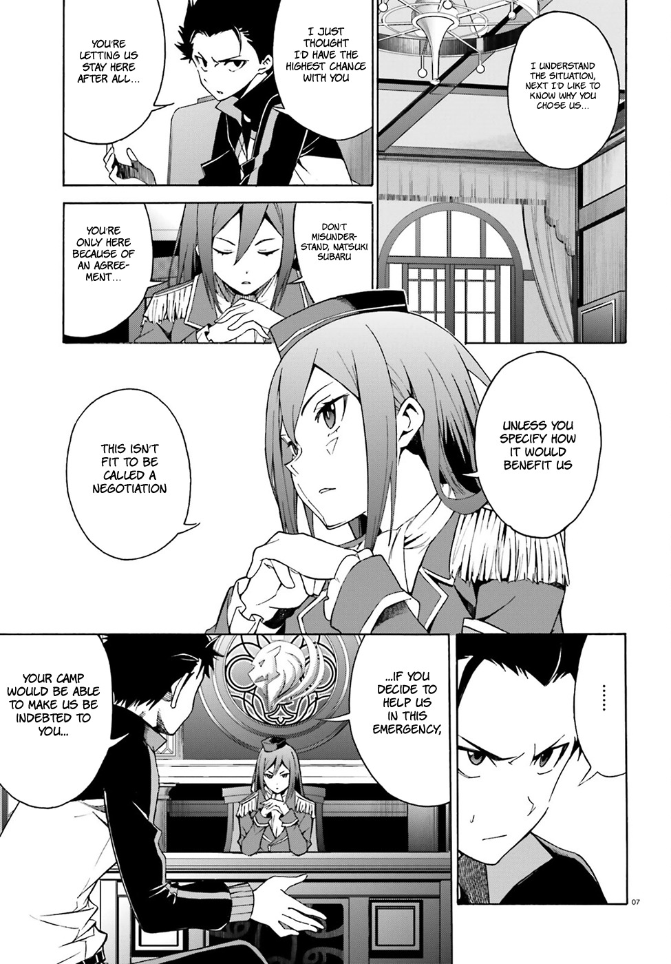 Re:Zero kara Hajimeru Isekai Seikatsu - Daisanshou - Truth of Zero Chapter 16 page 9 - Chapter 16: Immature Negotiation