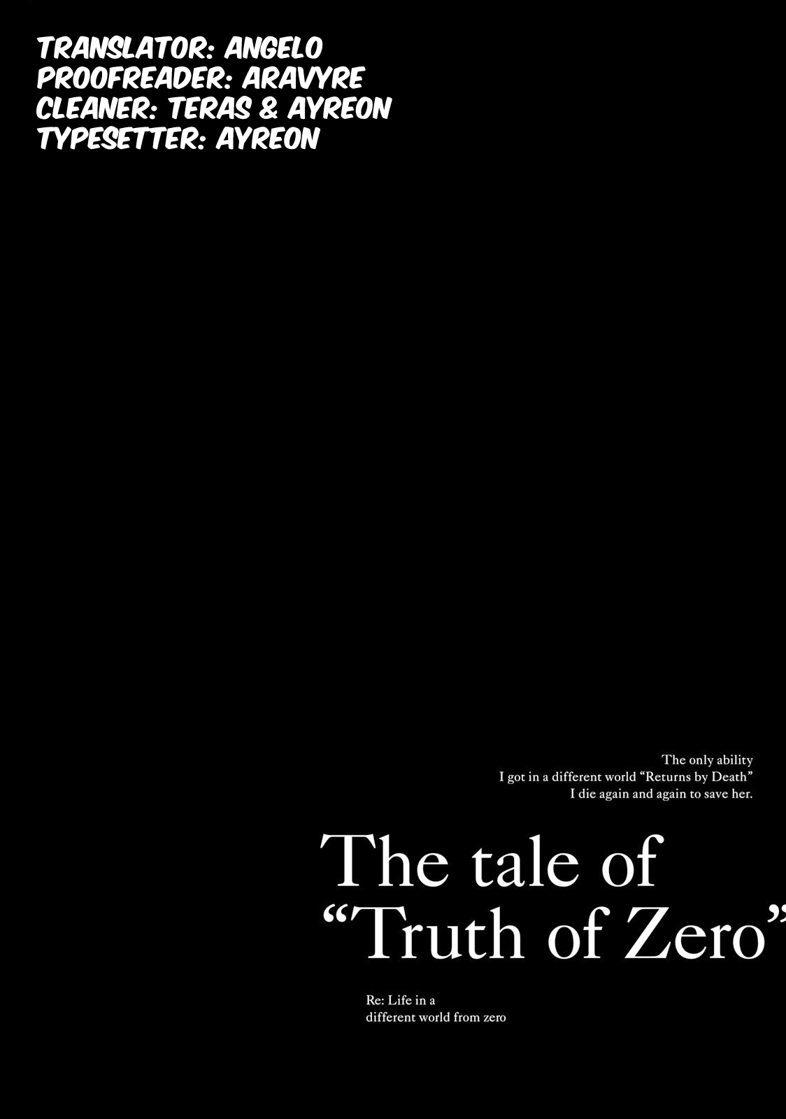 Re:Zero kara Hajimeru Isekai Seikatsu - Daisanshou - Truth of Zero Chapter 29 page 1 - Chapter 29