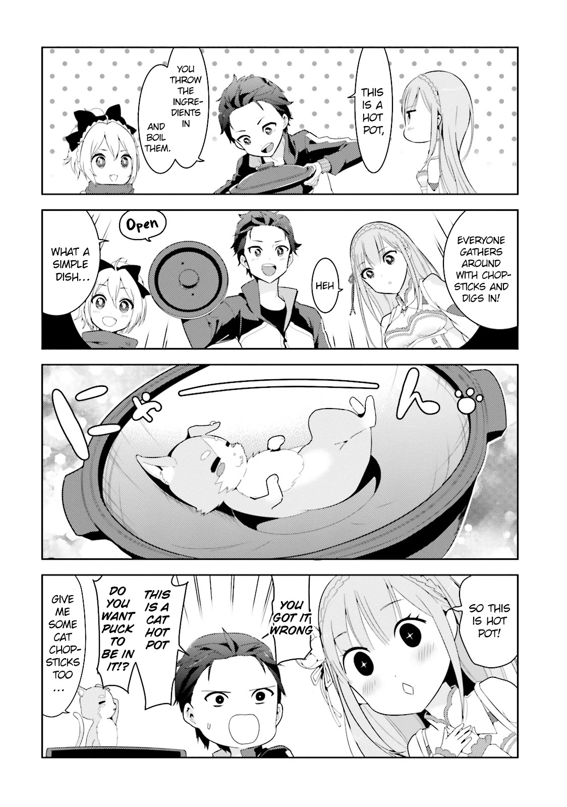 Re:Zero Kara Hajimeru Isekai Seikatsu Official Anthology Chapter 4 page 4 - Chapter 4: I Prefer To Finish A Hot Pot With Rice