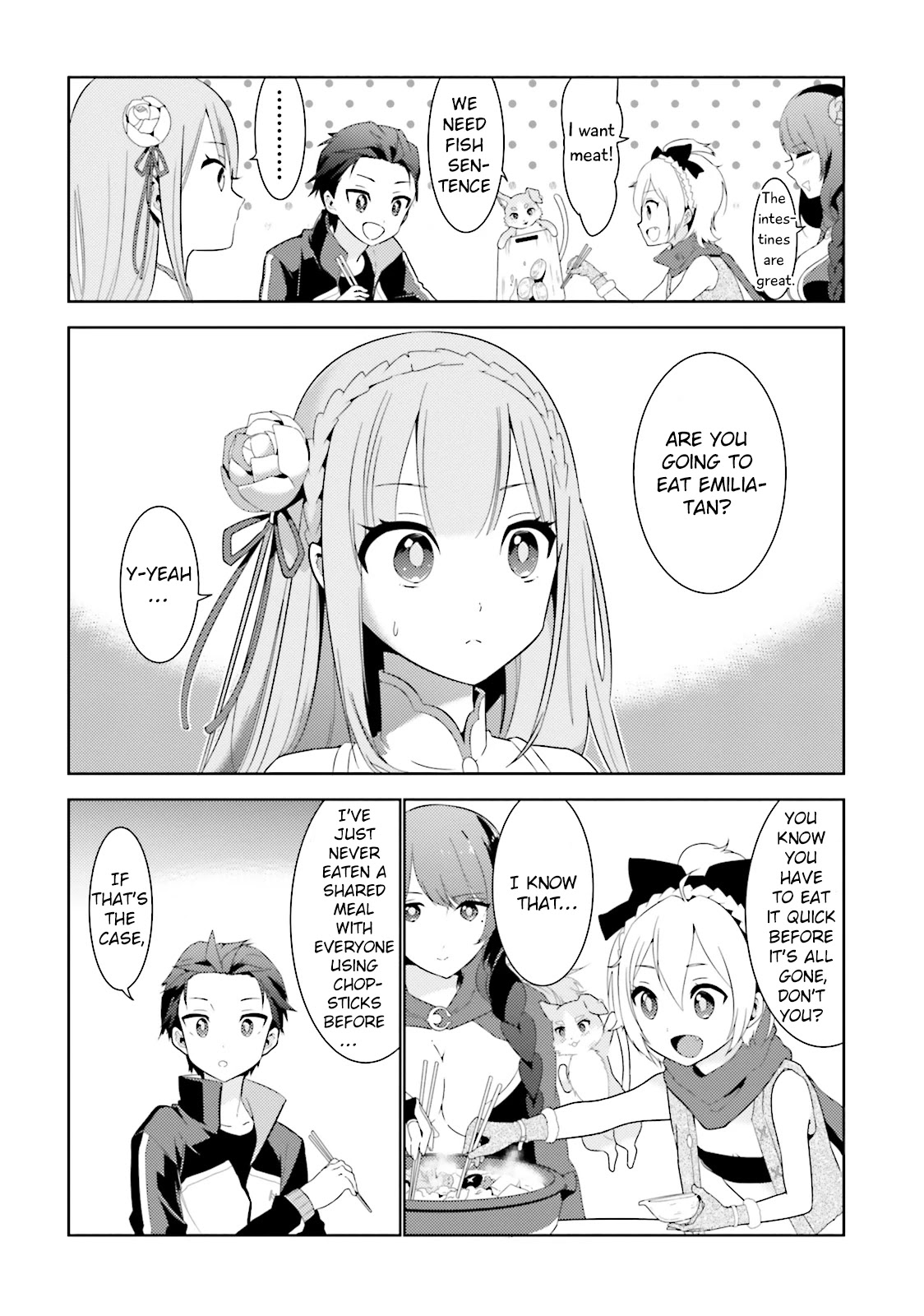 Re:Zero Kara Hajimeru Isekai Seikatsu Official Anthology Chapter 4 page 8 - Chapter 4: I Prefer To Finish A Hot Pot With Rice