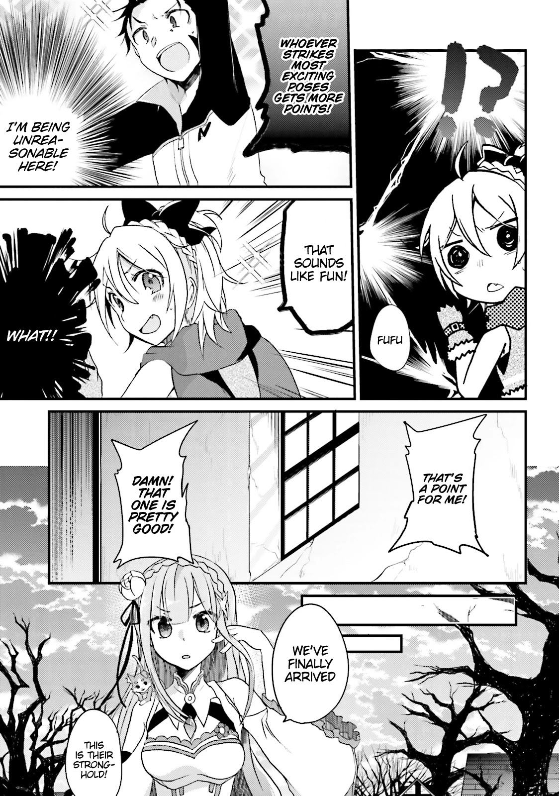 Re:Zero Kara Hajimeru Isekai Seikatsu Official Anthology Chapter 5 page 11 - Chapter 5: Insignia Scramble Chiki Chiki Battle