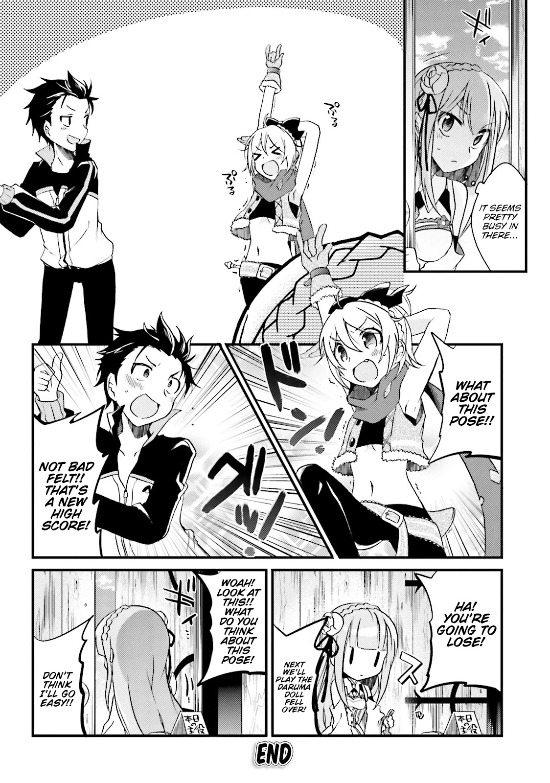 Re:Zero Kara Hajimeru Isekai Seikatsu Official Anthology Chapter 5 page 12 - Chapter 5: Insignia Scramble Chiki Chiki Battle