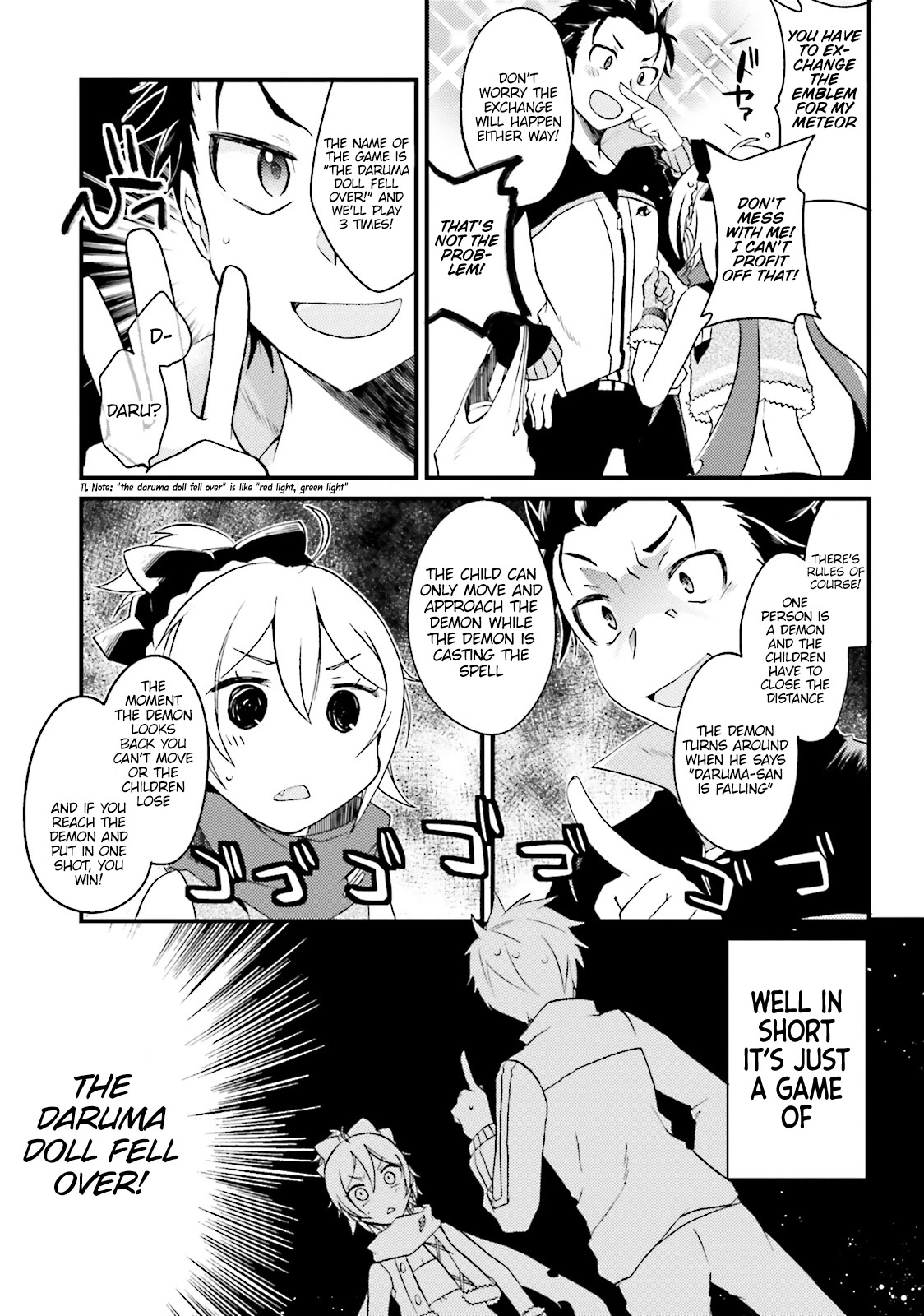 Re:Zero Kara Hajimeru Isekai Seikatsu Official Anthology Chapter 5 page 7 - Chapter 5: Insignia Scramble Chiki Chiki Battle