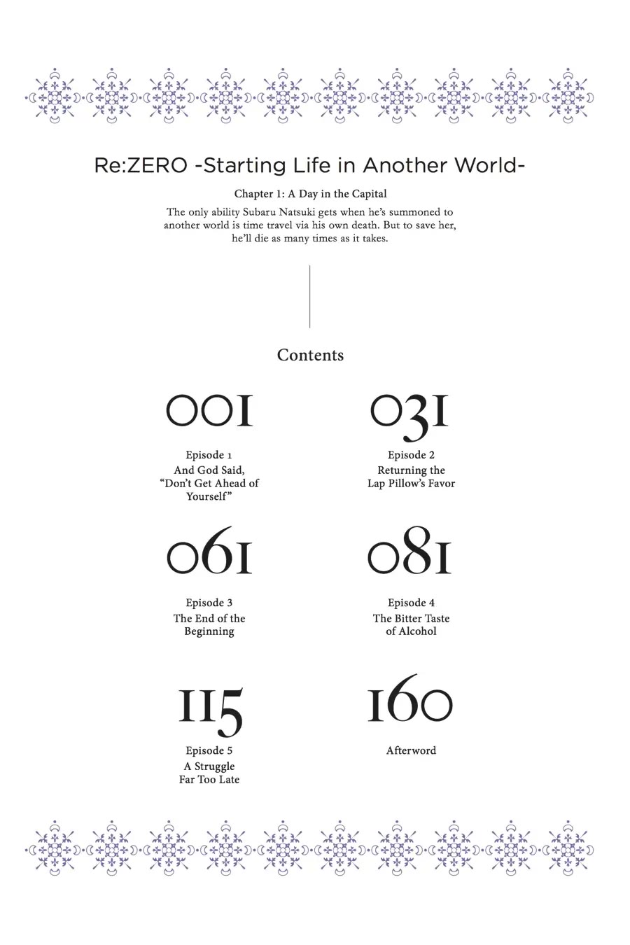 Re:ZERO - Starting Life in Another World - Chapter 1: A Day in the Capital Chapter 1 page 4 - Chapter 1