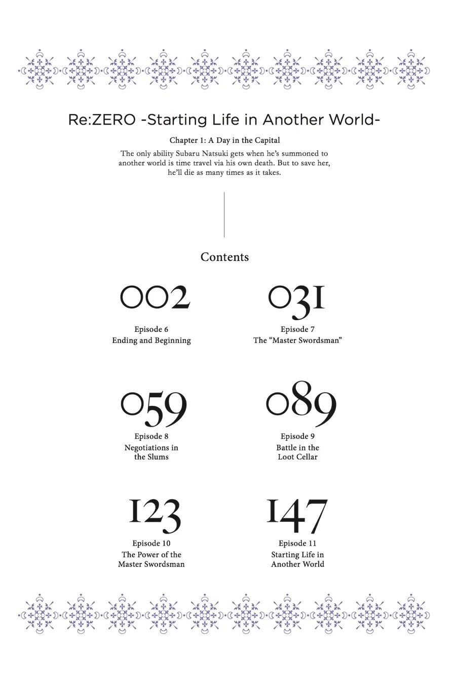 Re:ZERO - Starting Life in Another World - Chapter 1: A Day in the Capital Chapter 6 page 4 - Chapter 6
