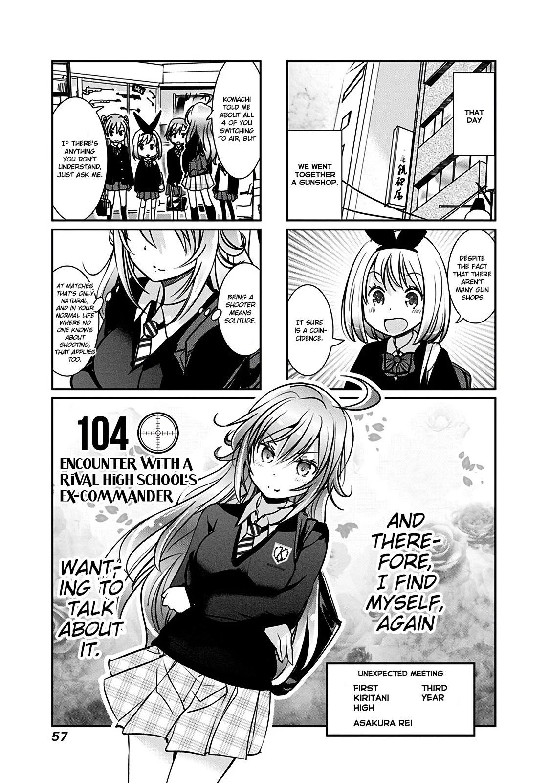 Rifle is Beautiful Chapter 104 page 2 - Chapter 104: Encounter with a rival high school's ex-commander