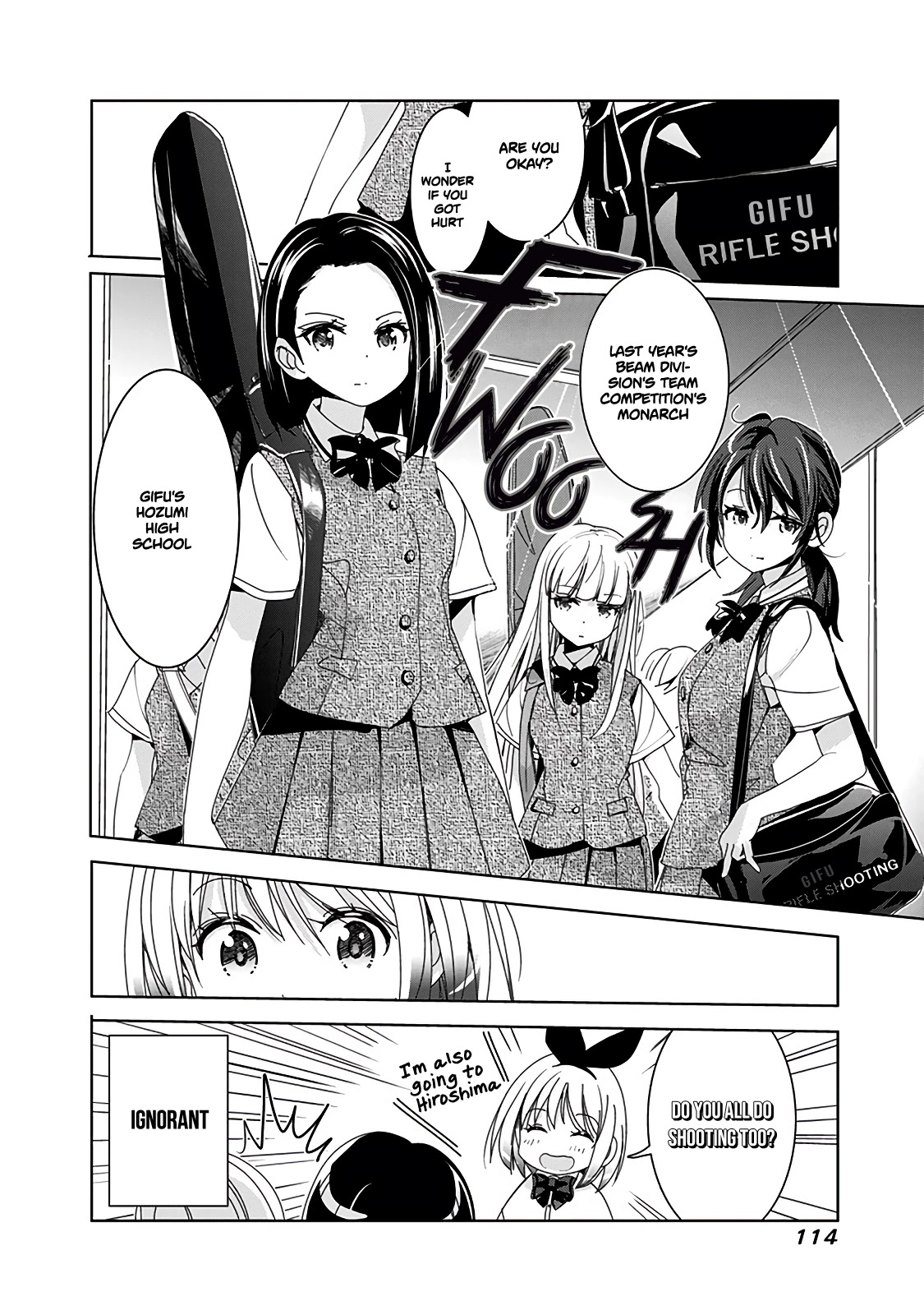 Rifle is Beautiful Chapter 31 page 9 - Chapter 31: Can also play the piano, Meinohama Erika. In the middle of mental concentration