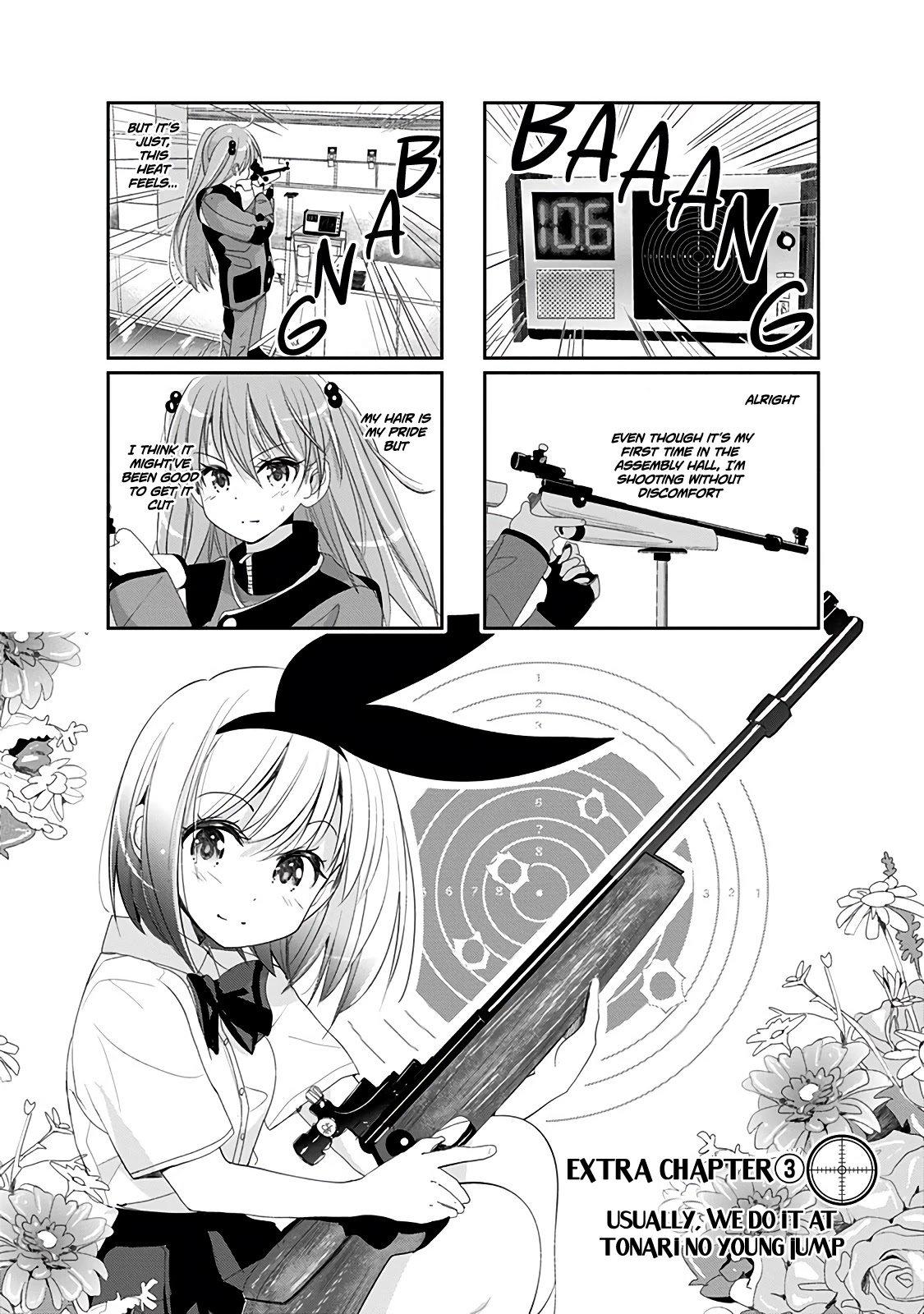 Rifle is Beautiful Chapter 35.1 page 3 - Chapter 35.1: Usually, we do it at Tonari no Young Jump