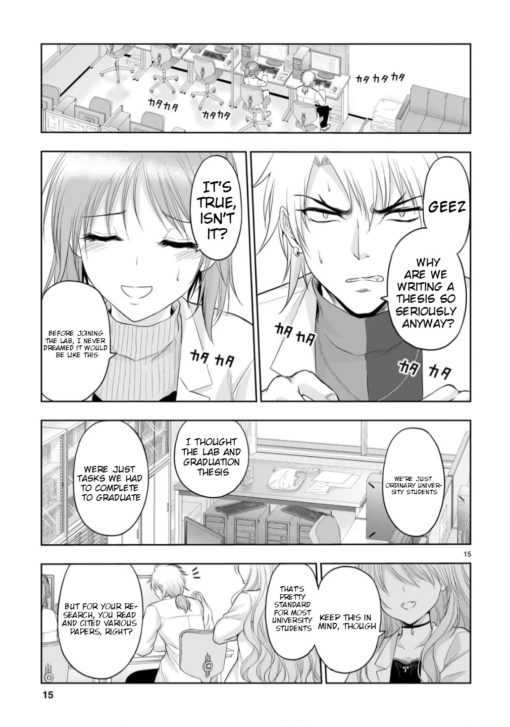 Rike ga Koi ni Ochita no de Shoumeishitemita Chapter 108 page 15 - Chapter 108: Science Fell In Love So They Tried Writing A Graduation Thesis