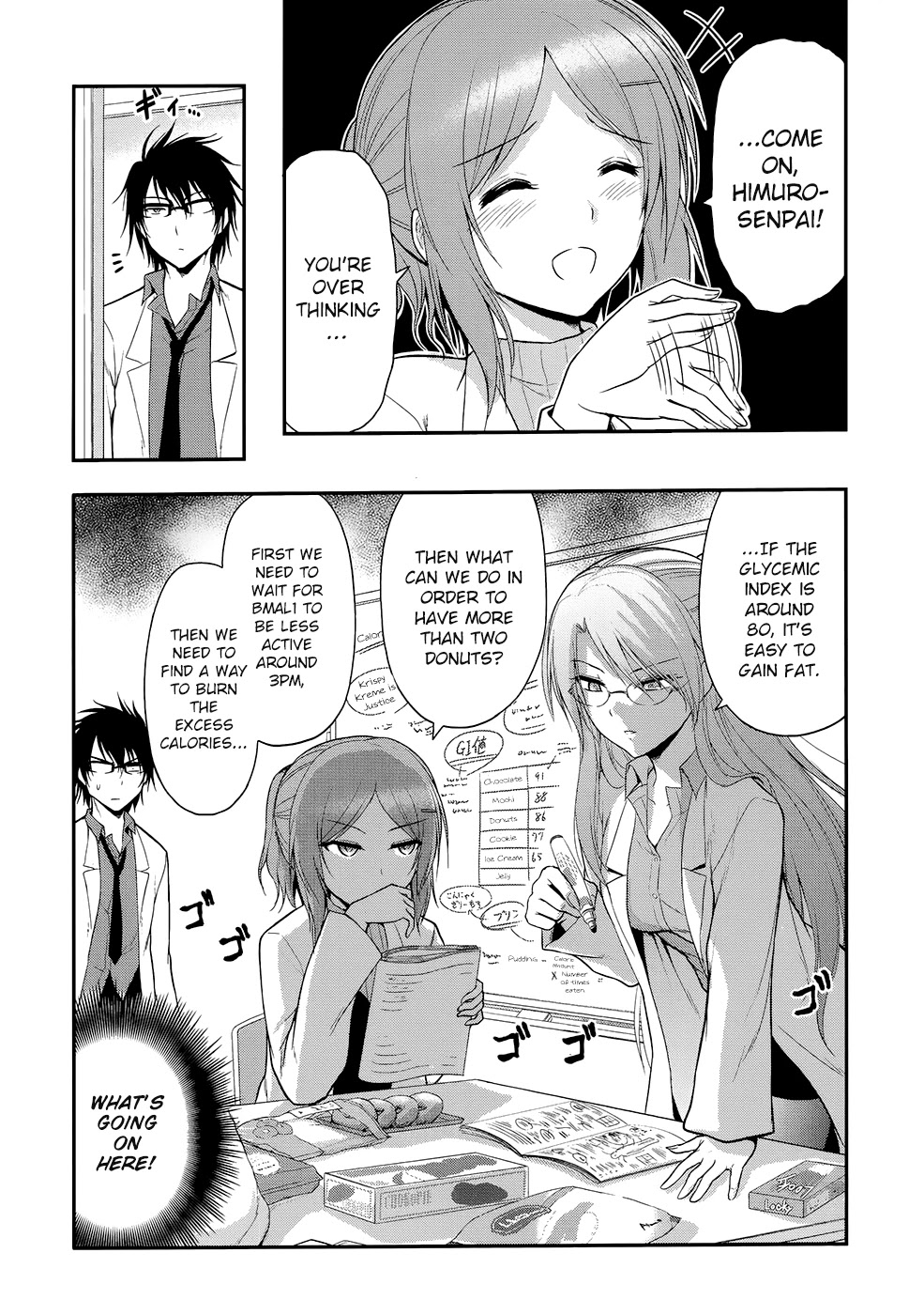 Rike ga Koi ni Ochita no de Shoumeishitemita Chapter 13.5 page 6 - Chapter 13.5: STEM students wanted to eat snacks, so they discussed it.