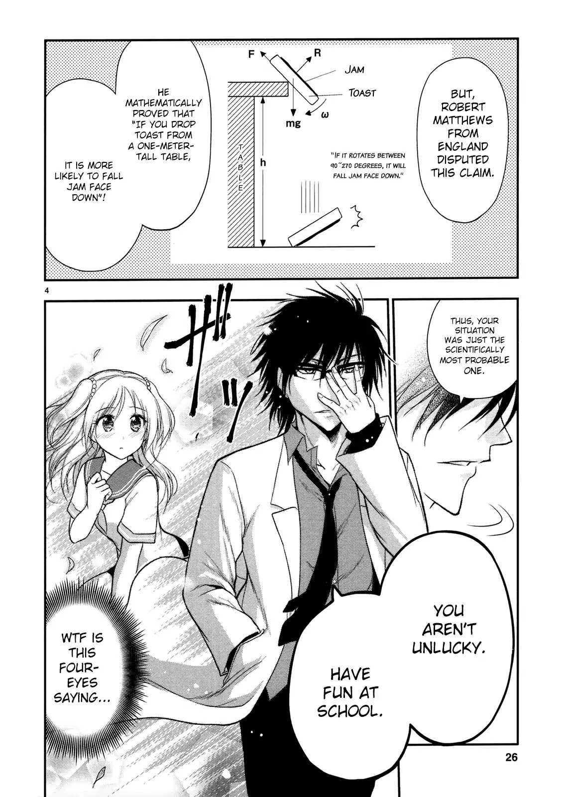 Rike ga Koi ni Ochita no de Shoumeishitemita Chapter 14.5 page 7 - Chapter 14.5: STEM Students try bumping into each other while eating toast