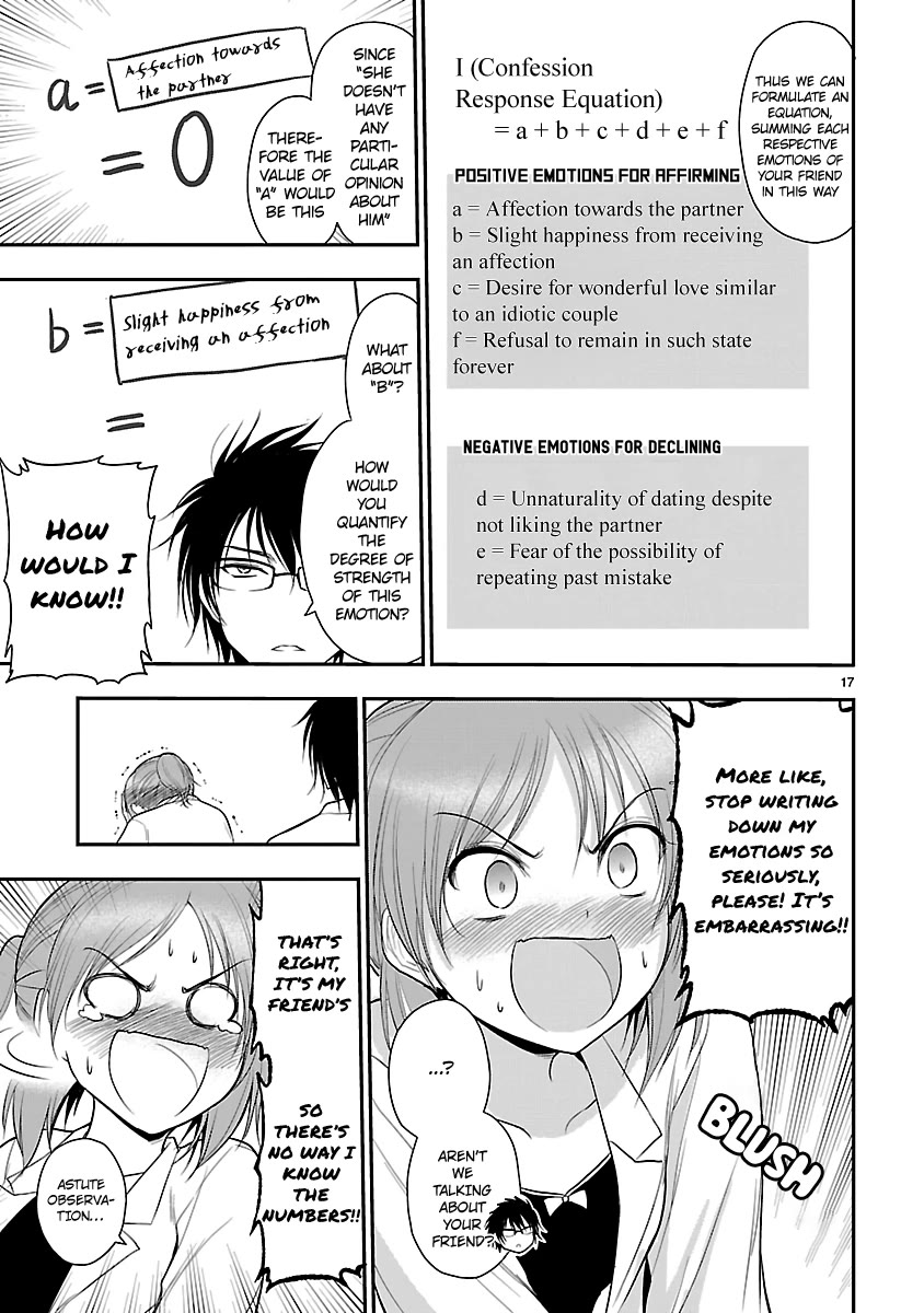 Rike ga Koi ni Ochita no de Shoumeishitemita Chapter 39 page 17 - Chapter 39: Science fell in love, so they tried love consultation.