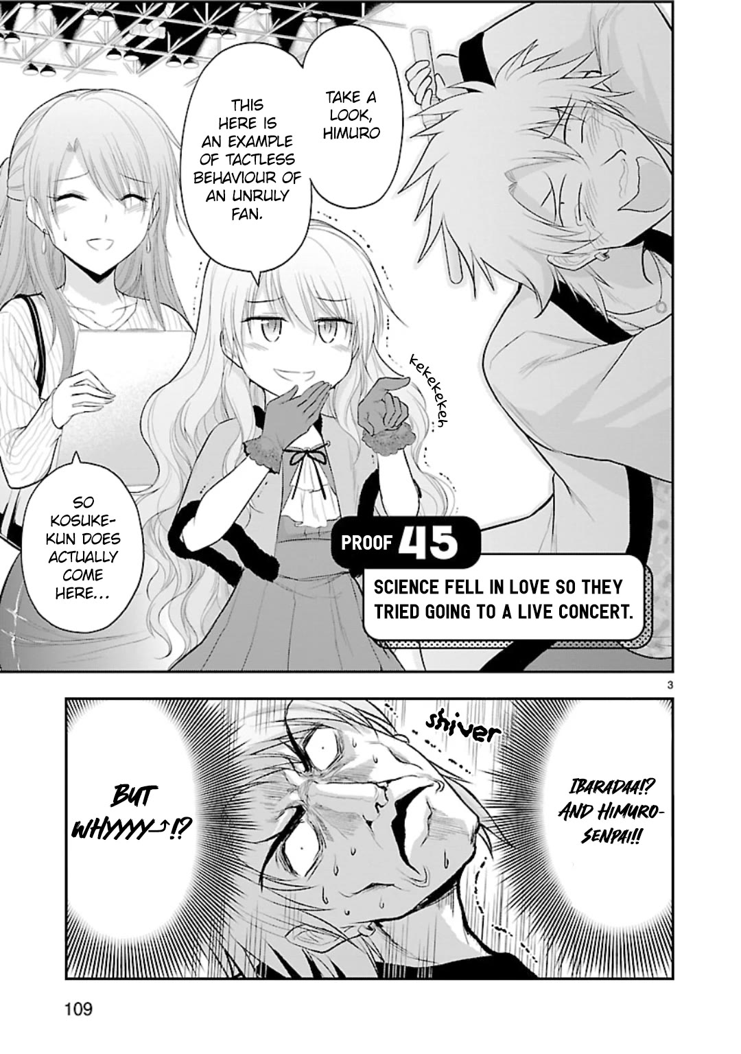 Rike ga Koi ni Ochita no de Shoumeishitemita Chapter 45 page 3 - Chapter 45: Science Fell in Love so They Tried Going to a Live Concert.