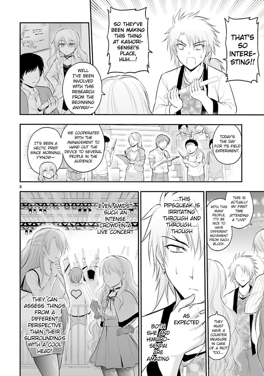 Rike ga Koi ni Ochita no de Shoumeishitemita Chapter 45 page 8 - Chapter 45: Science Fell in Love so They Tried Going to a Live Concert.