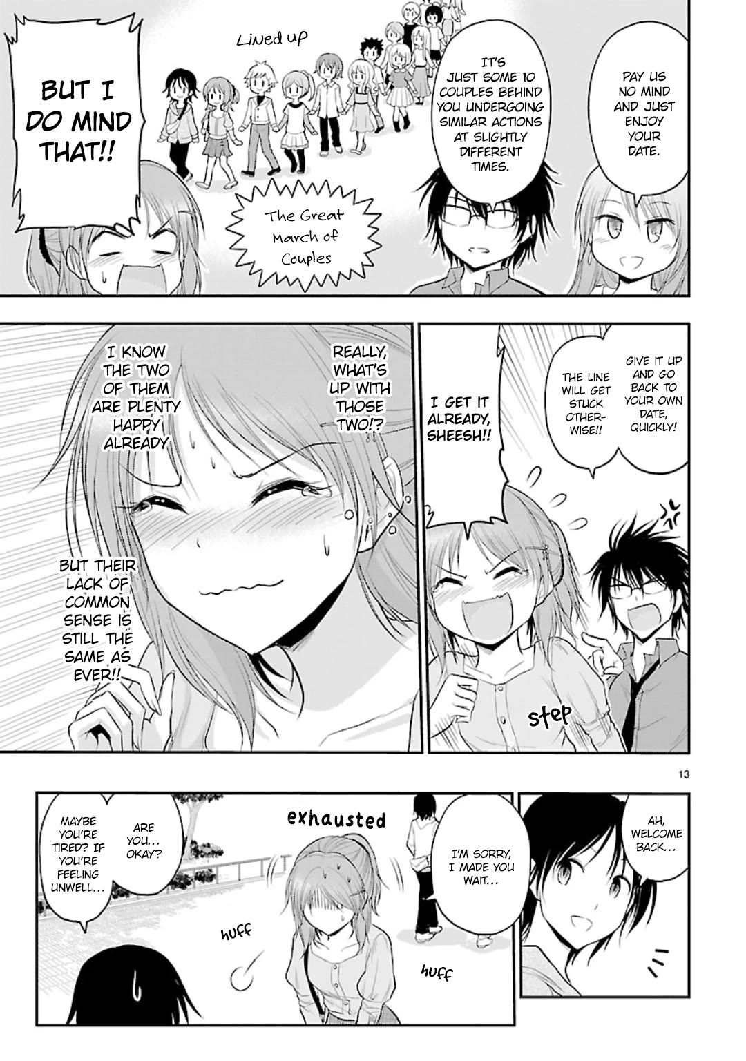 Rike ga Koi ni Ochita no de Shoumeishitemita Chapter 46 page 13 - Chapter 46: Science Fell in Love so They Tried Going on a Double Date.