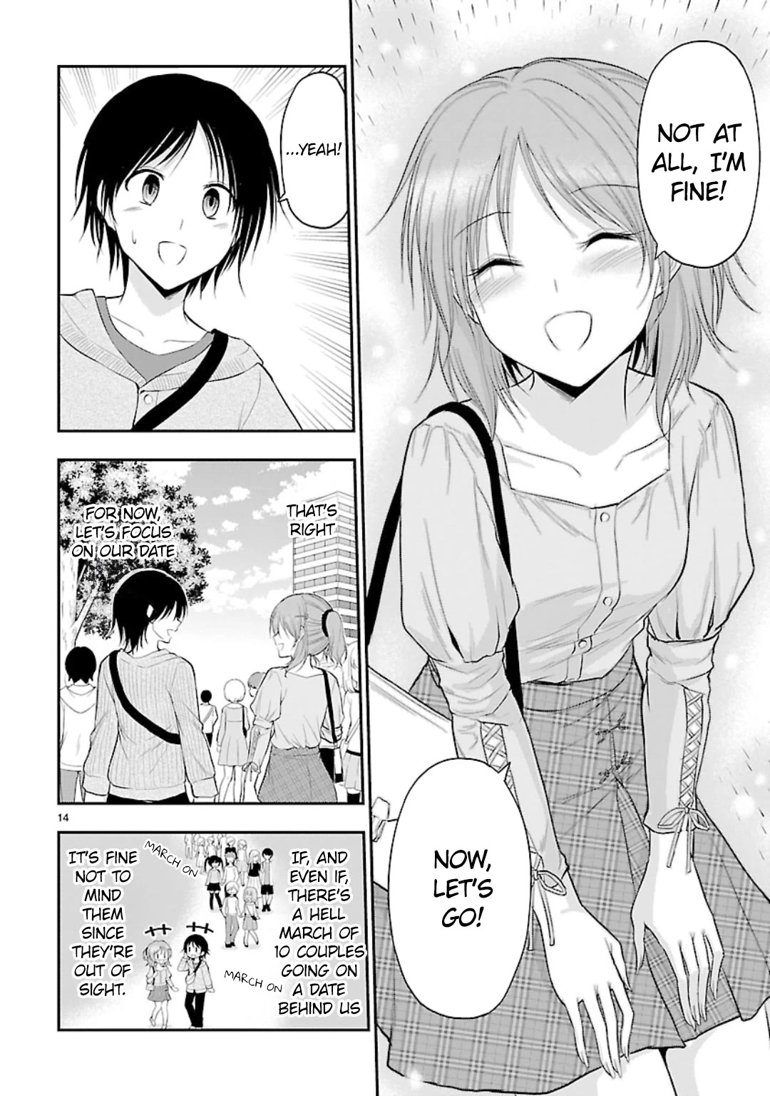 Rike ga Koi ni Ochita no de Shoumeishitemita Chapter 46 page 14 - Chapter 46: Science Fell in Love so They Tried Going on a Double Date.