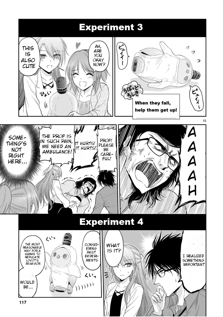 Rike ga Koi ni Ochita no de Shoumeishitemita Chapter 70.5 page 15 - Chapter 70.5: Science Experiments With Family Robot LOVOT