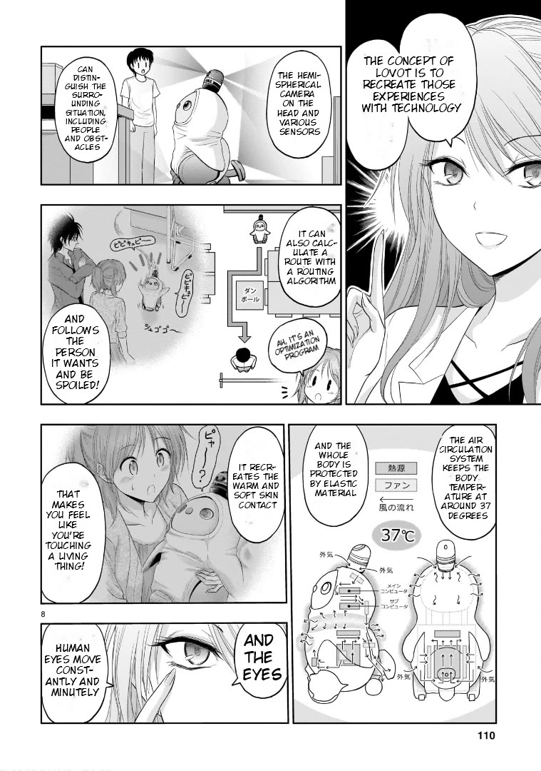 Rike ga Koi ni Ochita no de Shoumeishitemita Chapter 70.5 page 8 - Chapter 70.5: Science Experiments With Family Robot LOVOT