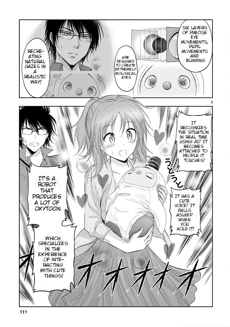 Rike ga Koi ni Ochita no de Shoumeishitemita Chapter 70.5 page 9 - Chapter 70.5: Science Experiments With Family Robot LOVOT
