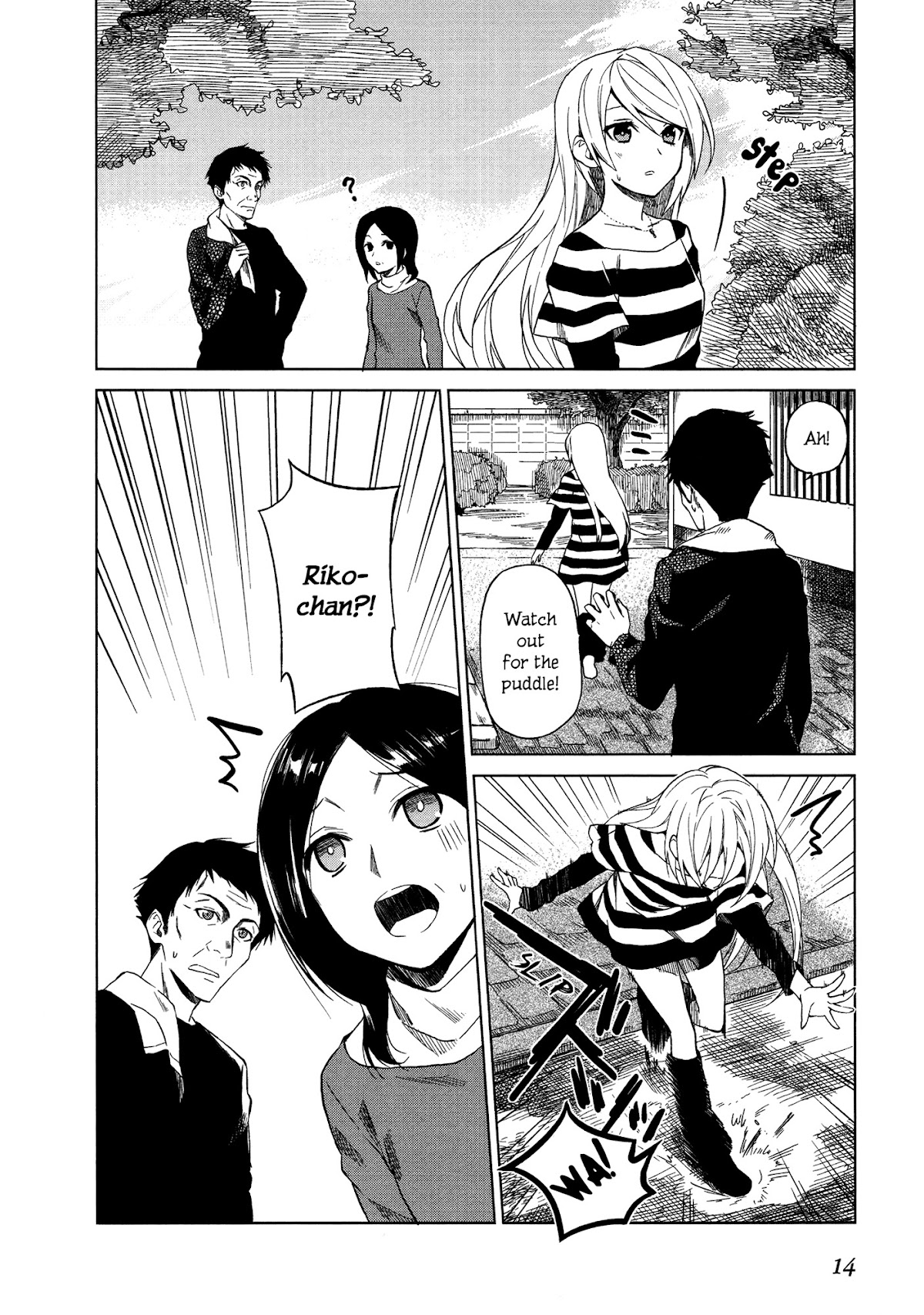 Riko to Haru to Onsen to Iruka Chapter 1 page 14 - Chapter 1: Riko and Haru and Open Air Bath