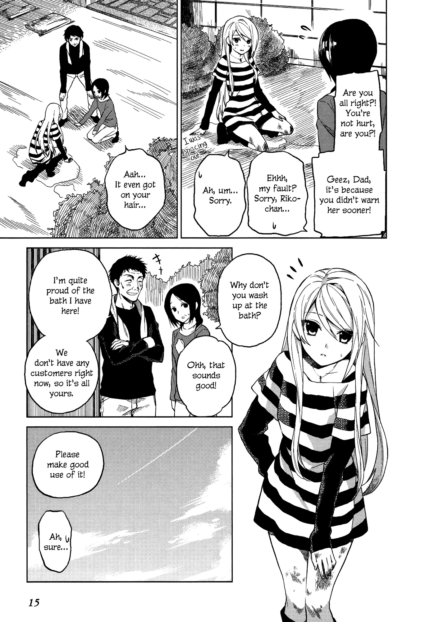 Riko to Haru to Onsen to Iruka Chapter 1 page 15 - Chapter 1: Riko and Haru and Open Air Bath
