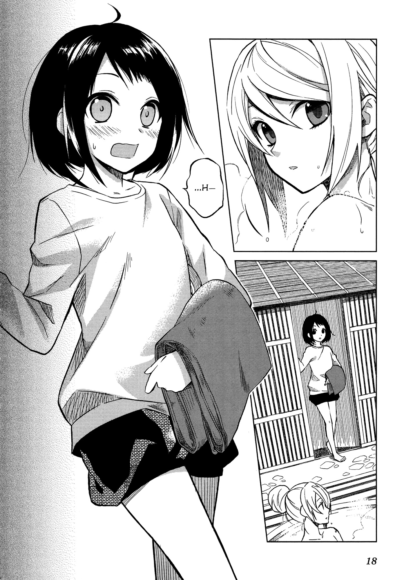 Riko to Haru to Onsen to Iruka Chapter 1 page 18 - Chapter 1: Riko and Haru and Open Air Bath