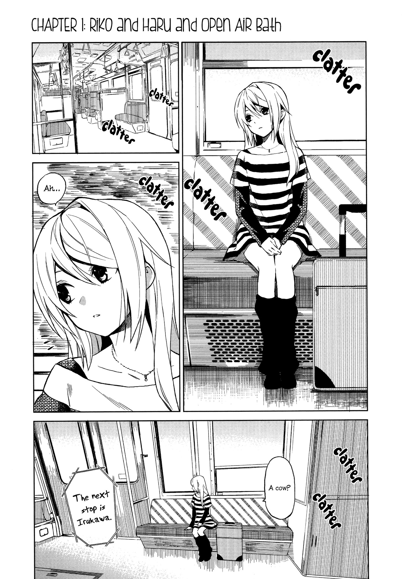 Riko to Haru to Onsen to Iruka Chapter 1 page 4 - Chapter 1: Riko and Haru and Open Air Bath