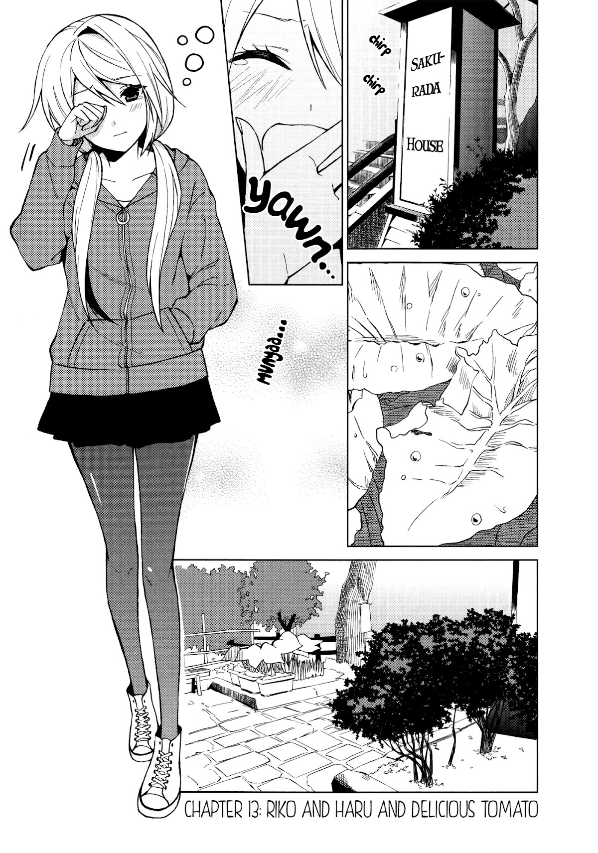 Riko to Haru to Onsen to Iruka Chapter 13 page 1 - Chapter 13: Riko and Haru and Delicious Tomato