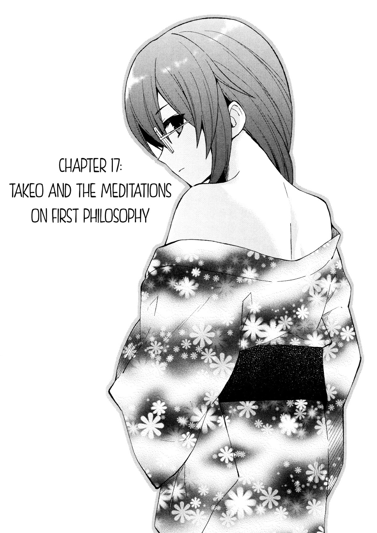 Riko to Haru to Onsen to Iruka Chapter 17 page 1 - Chapter 17: Takeo and the Meditations on First Philosophy