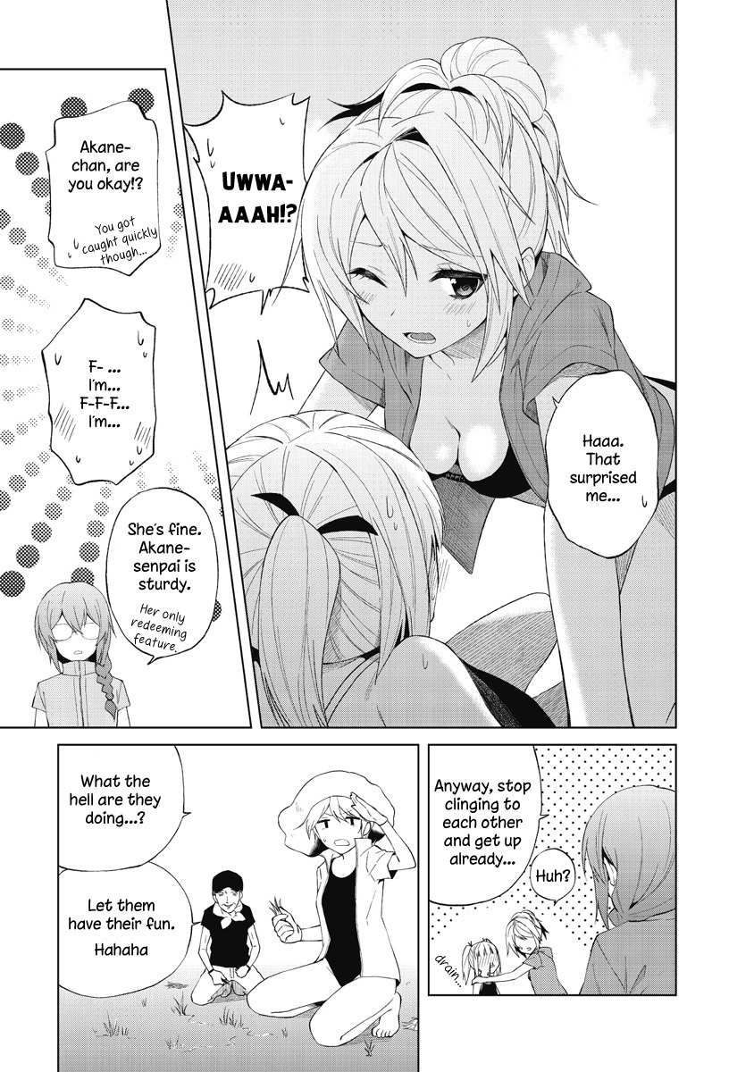 Riko to Haru to Onsen to Iruka Chapter 19 page 15 - Chapter 19: Summer and a Pool and Deck Brushes