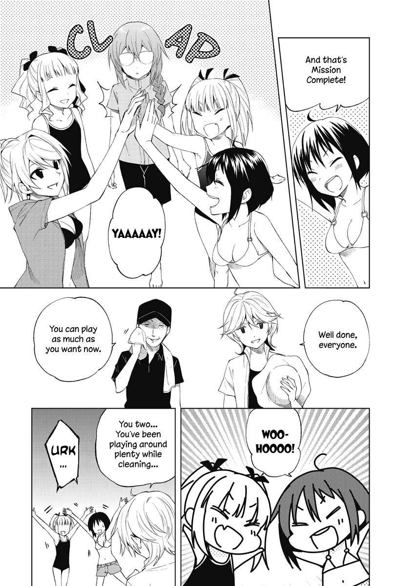 Riko to Haru to Onsen to Iruka Chapter 19 page 17 - Chapter 19: Summer and a Pool and Deck Brushes