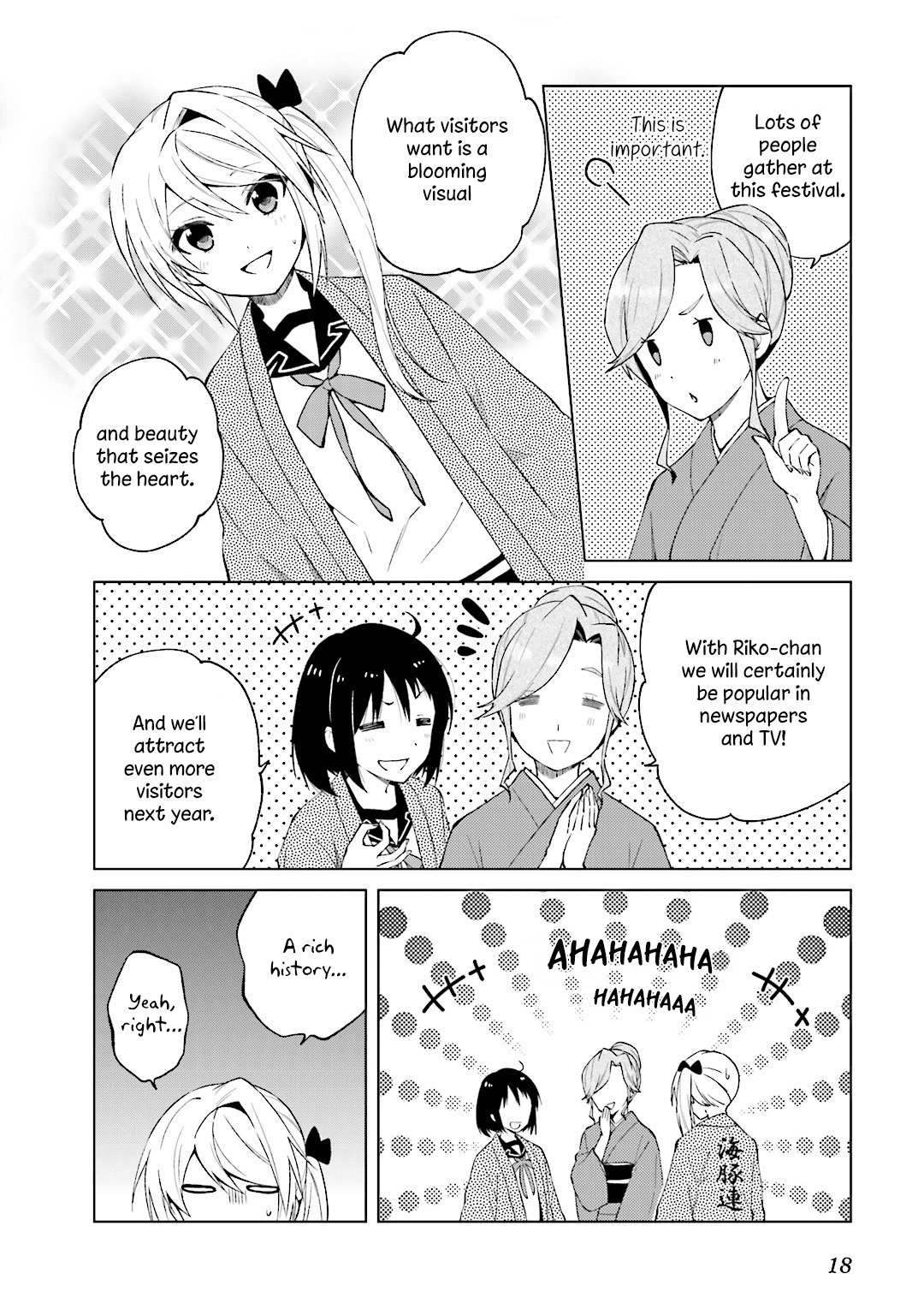 Riko to Haru to Onsen to Iruka Chapter 22 page 6 - Chapter 22: Riko and Taeko and the Irukawa Festival